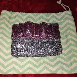 Deux Lux Sparkle Clutch/ Handbag with Bow.